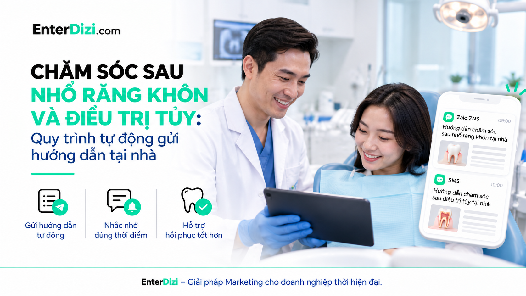 Chăm sóc sau nhổ răng khôn và điều trị tủy | EnterDizi