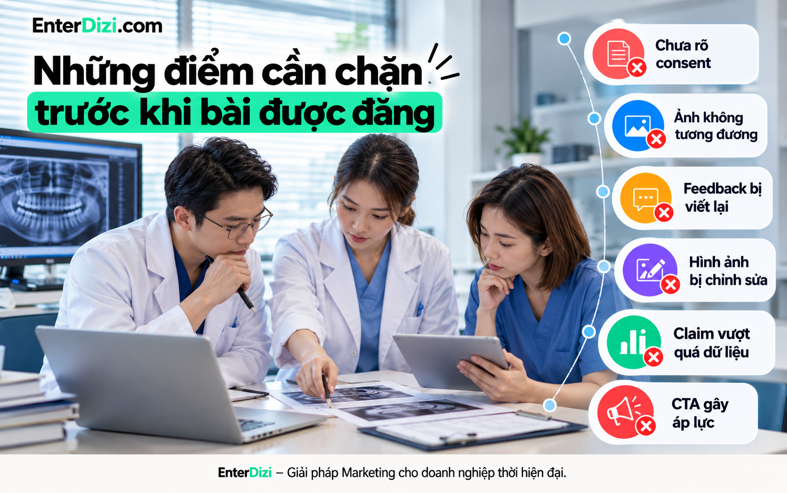 Những điểm cần chặn trước khi bài được đăng