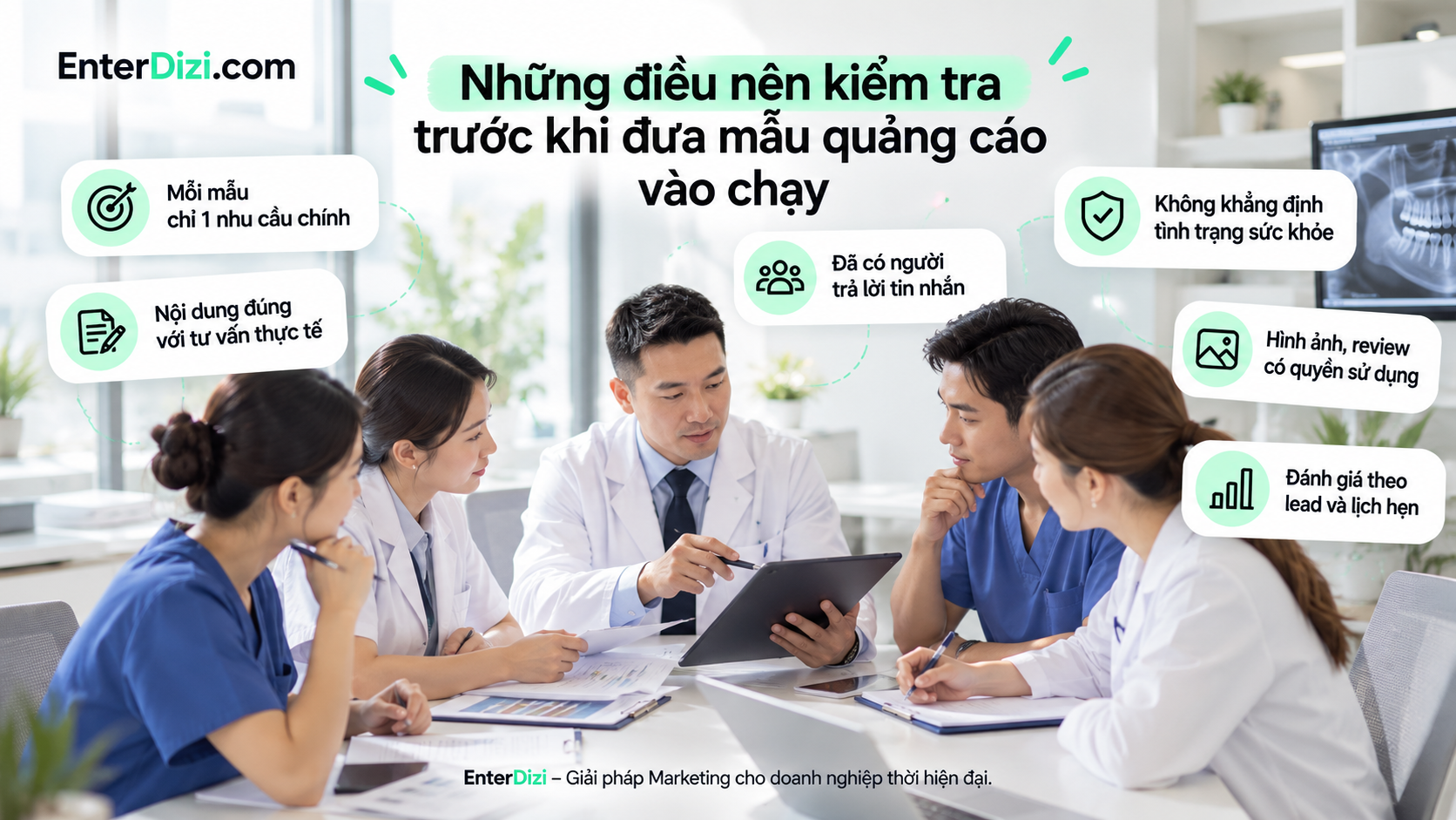 Những điều nên kiểm tra trước khi đưa mẫu quảng cáo vào chạy