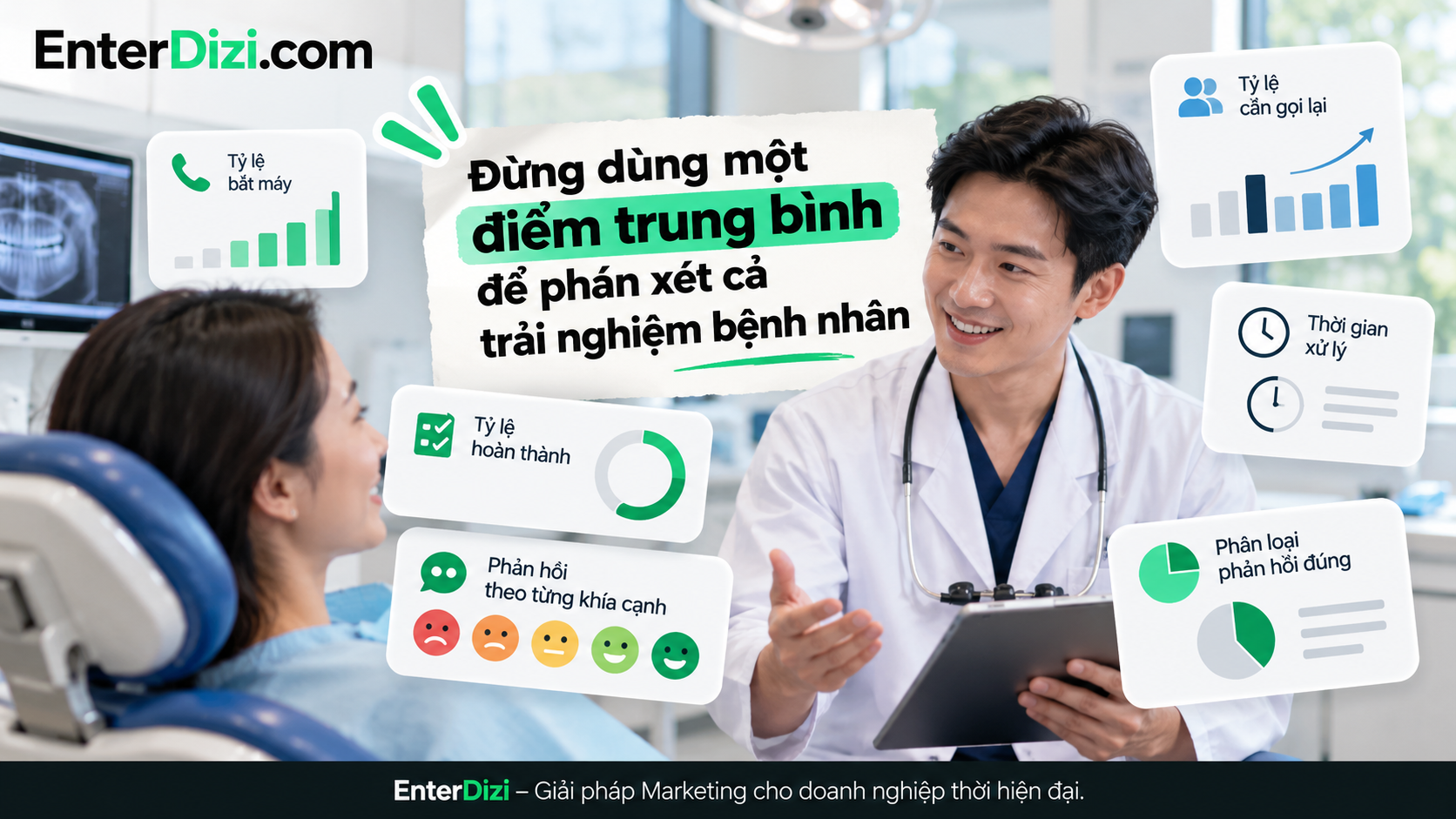 Đo lường trải nghiệm bệnh nhân qua nhiều chỉ số thay vì chỉ dựa vào điểm hài lòng trung bình.