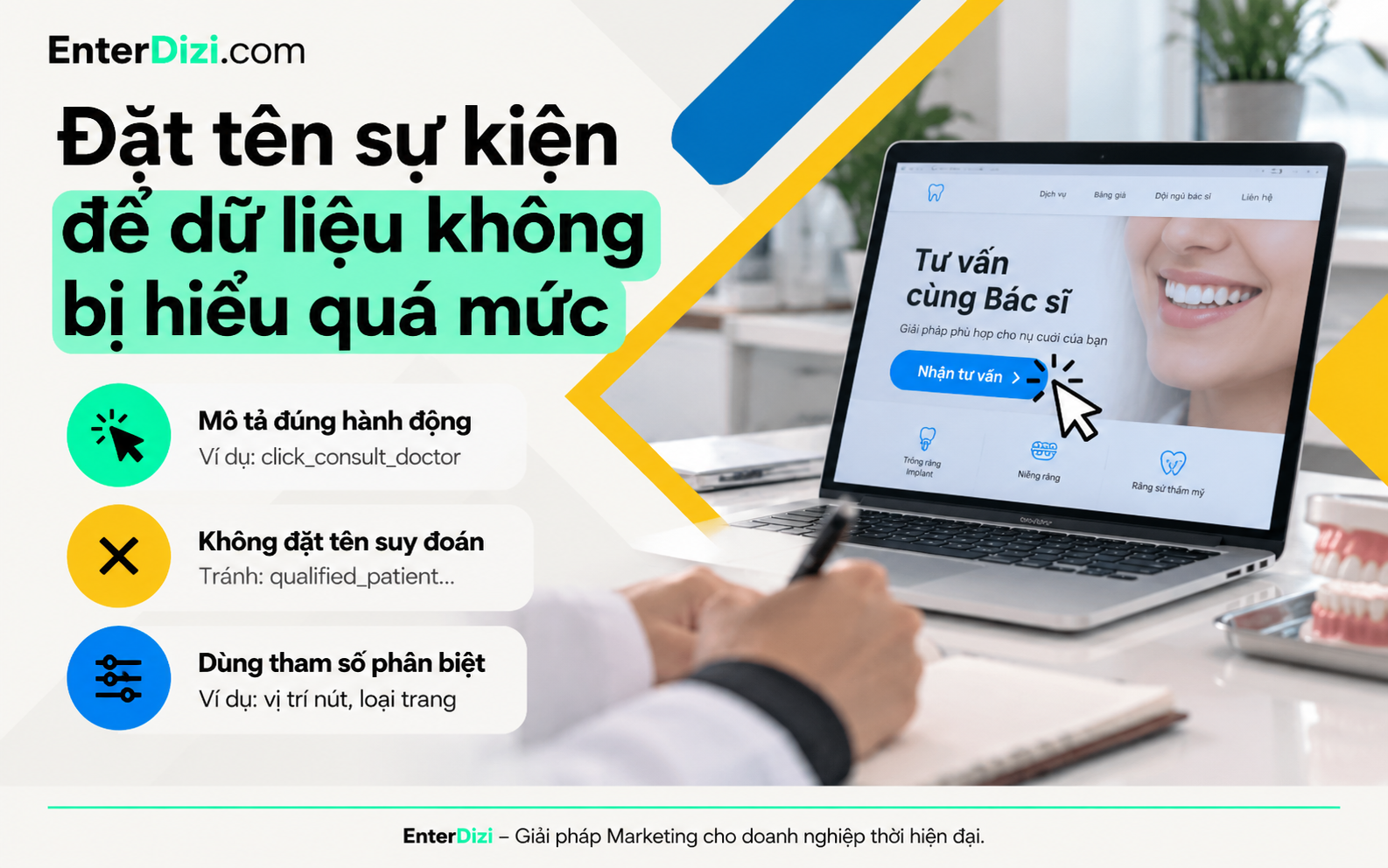 Đặt tên sự kiện để dữ liệu không bị hiểu quá mức