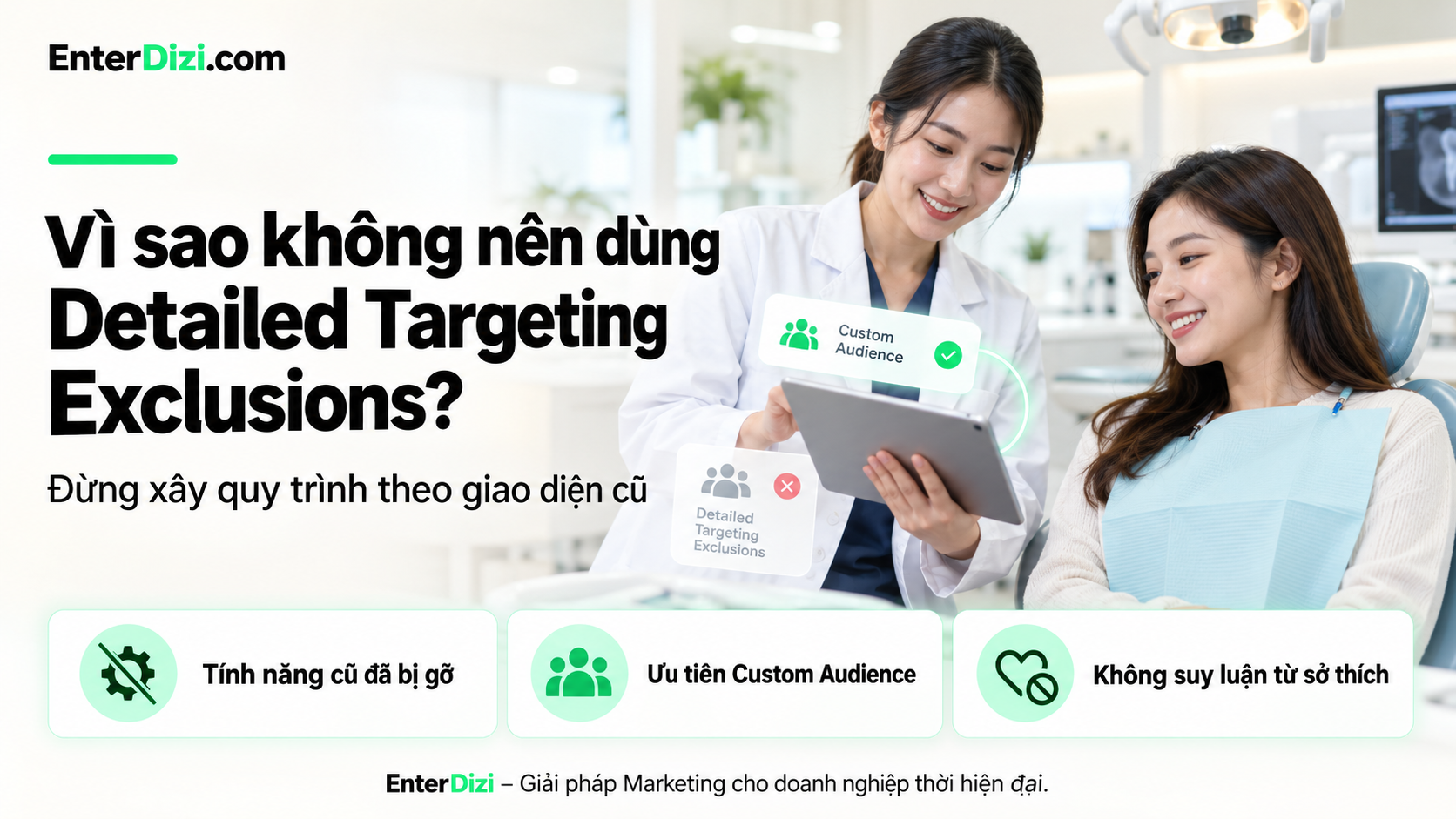 Vì sao không nên dùng detailed targeting exclusions theo các bài hướng dẫn cũ?