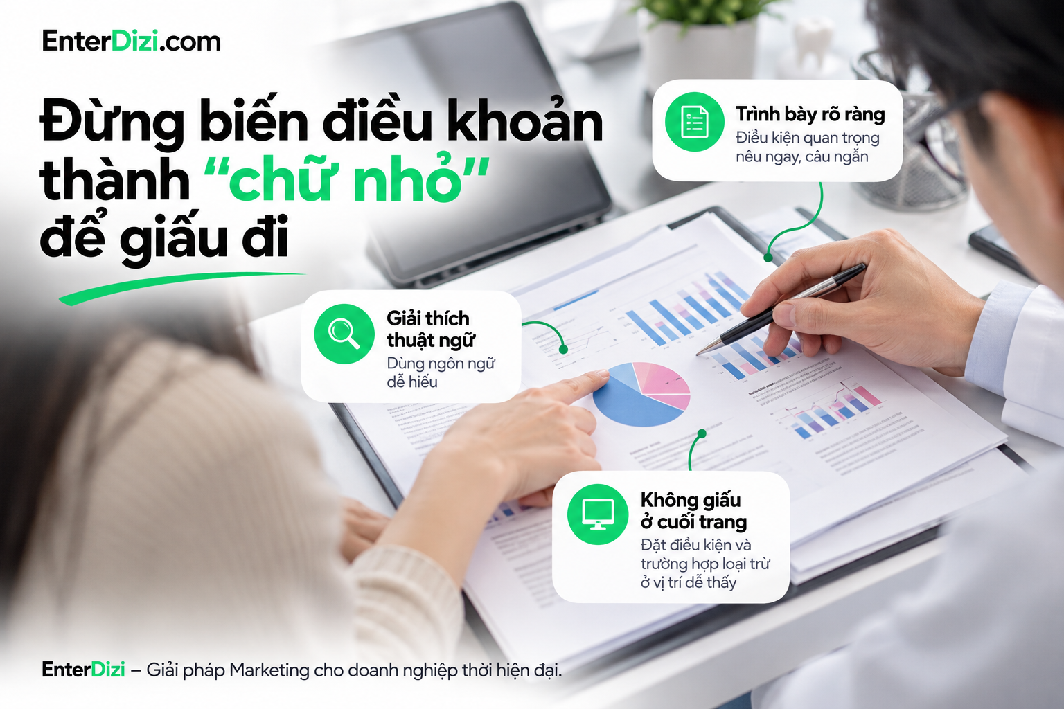 Đừng biến điều khoản thành “chữ nhỏ” để giấu đi