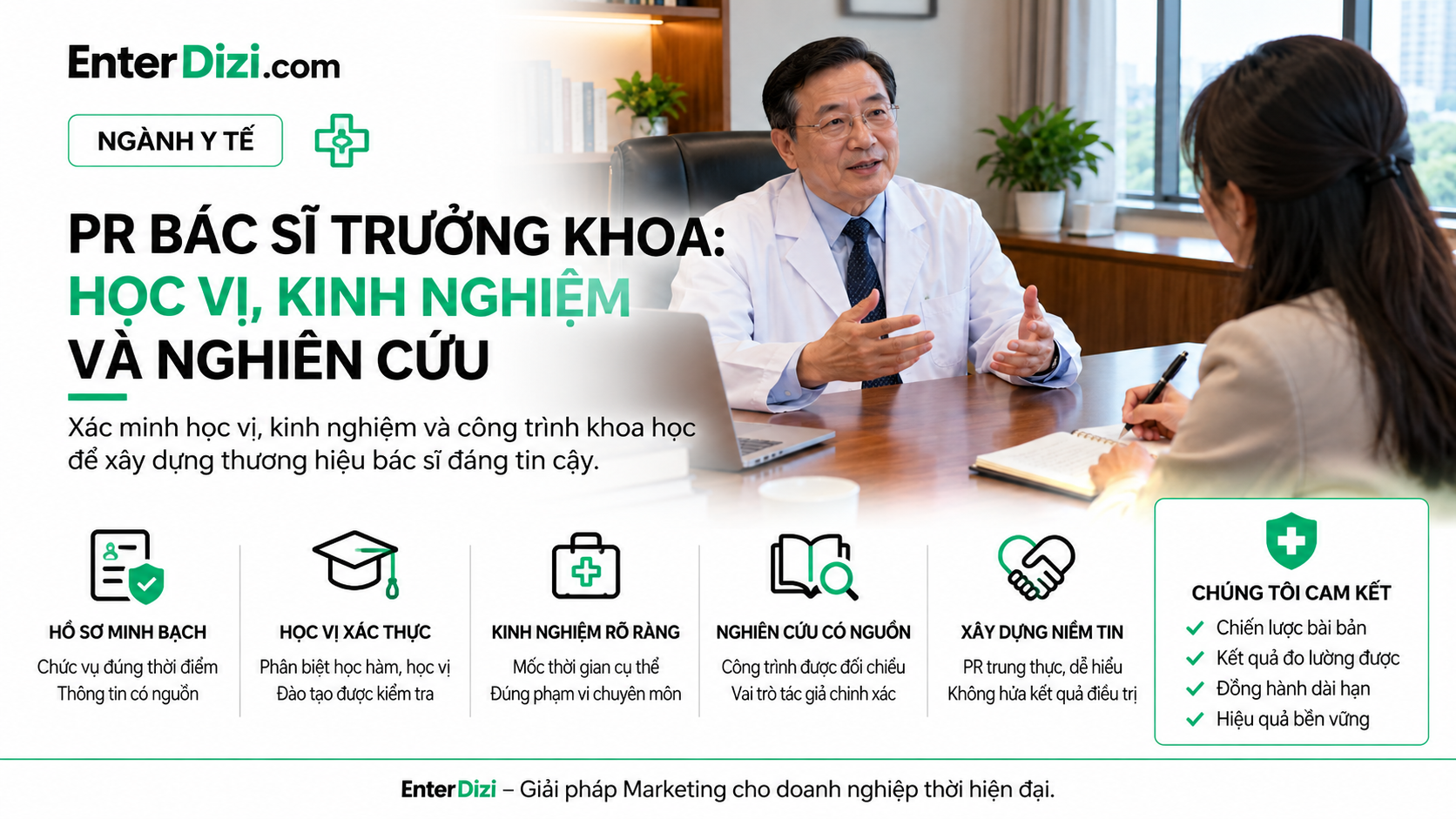 PR bác sĩ trưởng khoa xác minh học vị và nghiên cứu