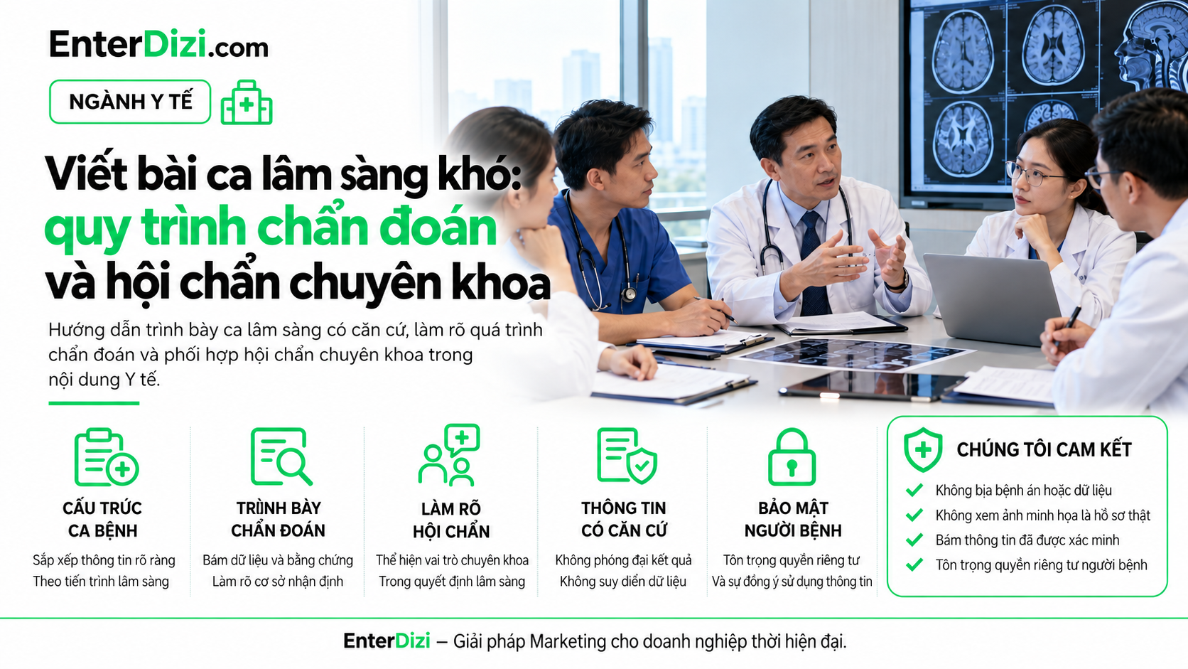 Ảnh đại diện EnterDizi về biên tập báo cáo ca lâm sàng khó và hội chẩn bác sĩ