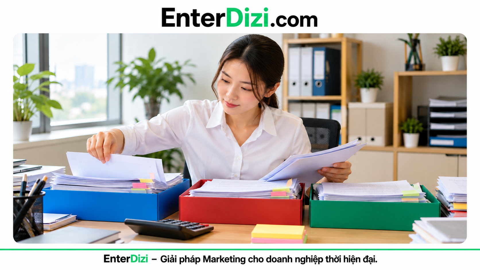 Bảng giá dịch vụ kế toán: nhân viên phân loại hồ sơ và chứng từ để xác định phạm vi công việc