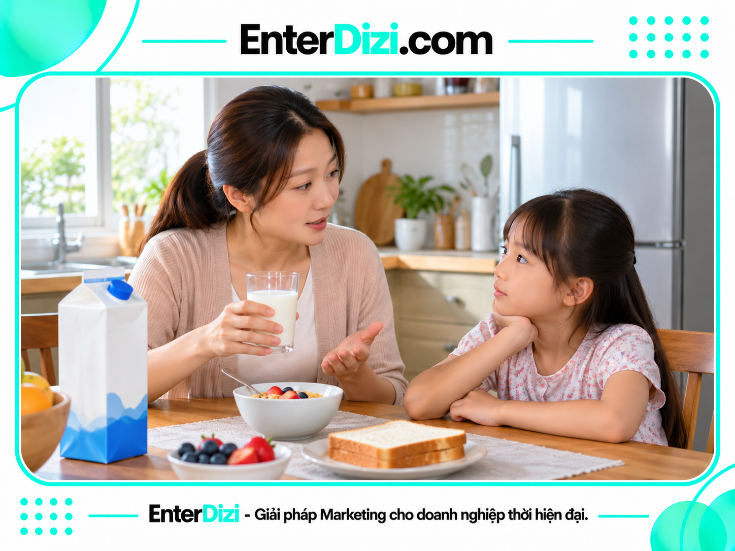 Mẹ cùng con tìm hiểu uống nhiều sữa có gây dậy thì sớm không