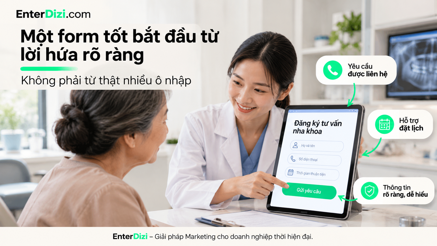 Một form tốt bắt đầu từ lời hứa rõ ràng, không phải từ thật nhiều ô nhập