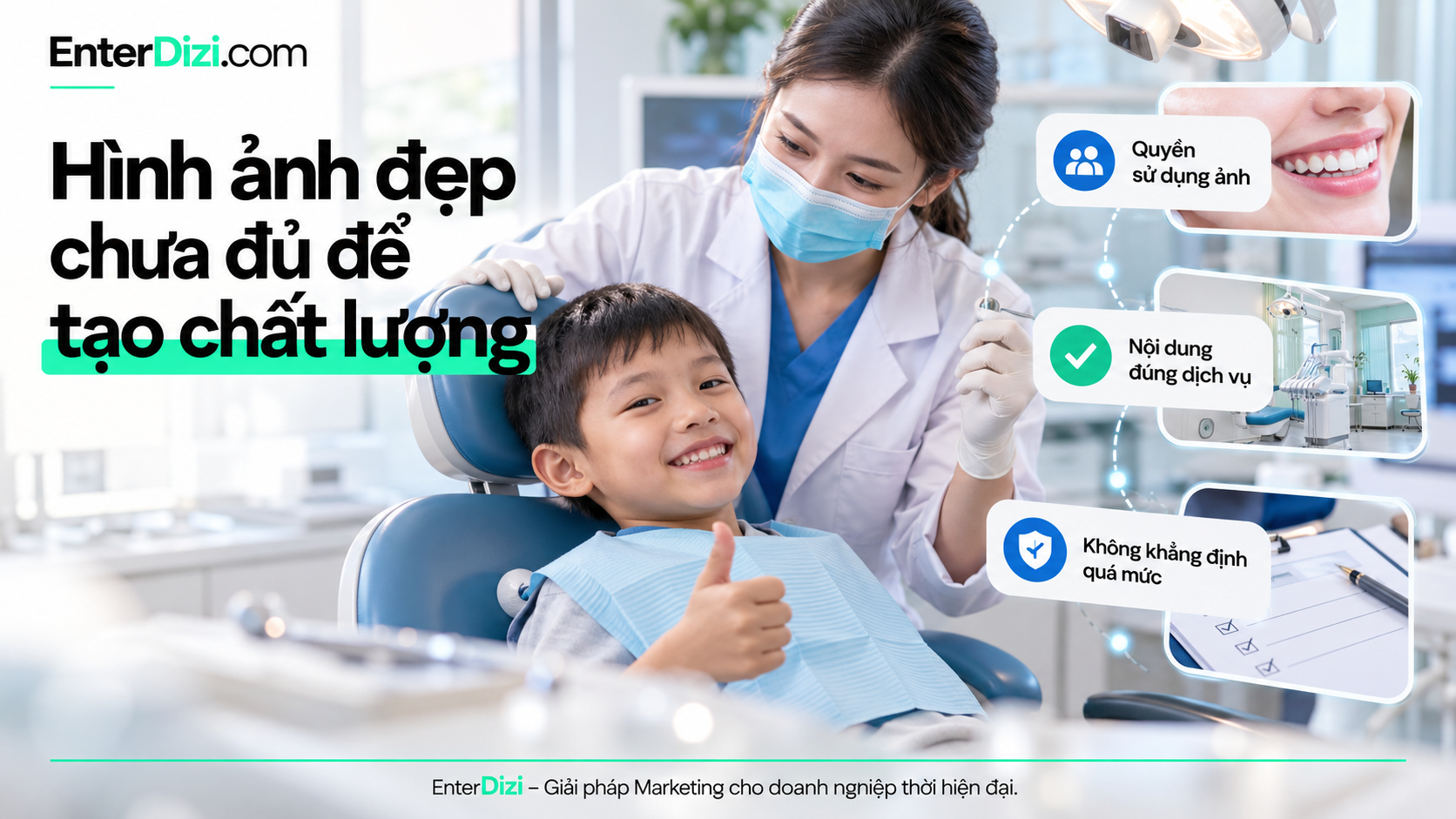 Hình ảnh đẹp chưa đủ để tạo chất lượng