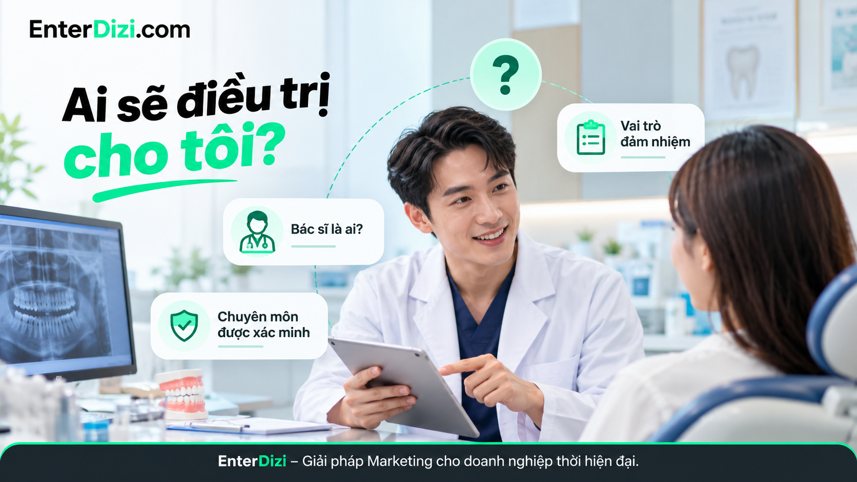 Hồ sơ bác sĩ nha khoa minh bạch về danh tính, vai trò và chuyên môn giúp người bệnh hiểu rõ ai sẽ trực tiếp thăm khám, từ đó xây dựng niềm tin trước khi đặt lịch.