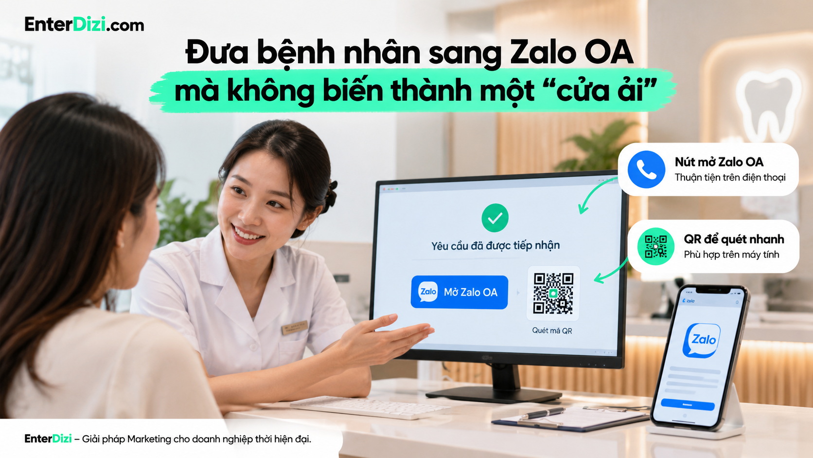 Đưa bệnh nhân sang Zalo OA mà không biến thành một “cửa ải”