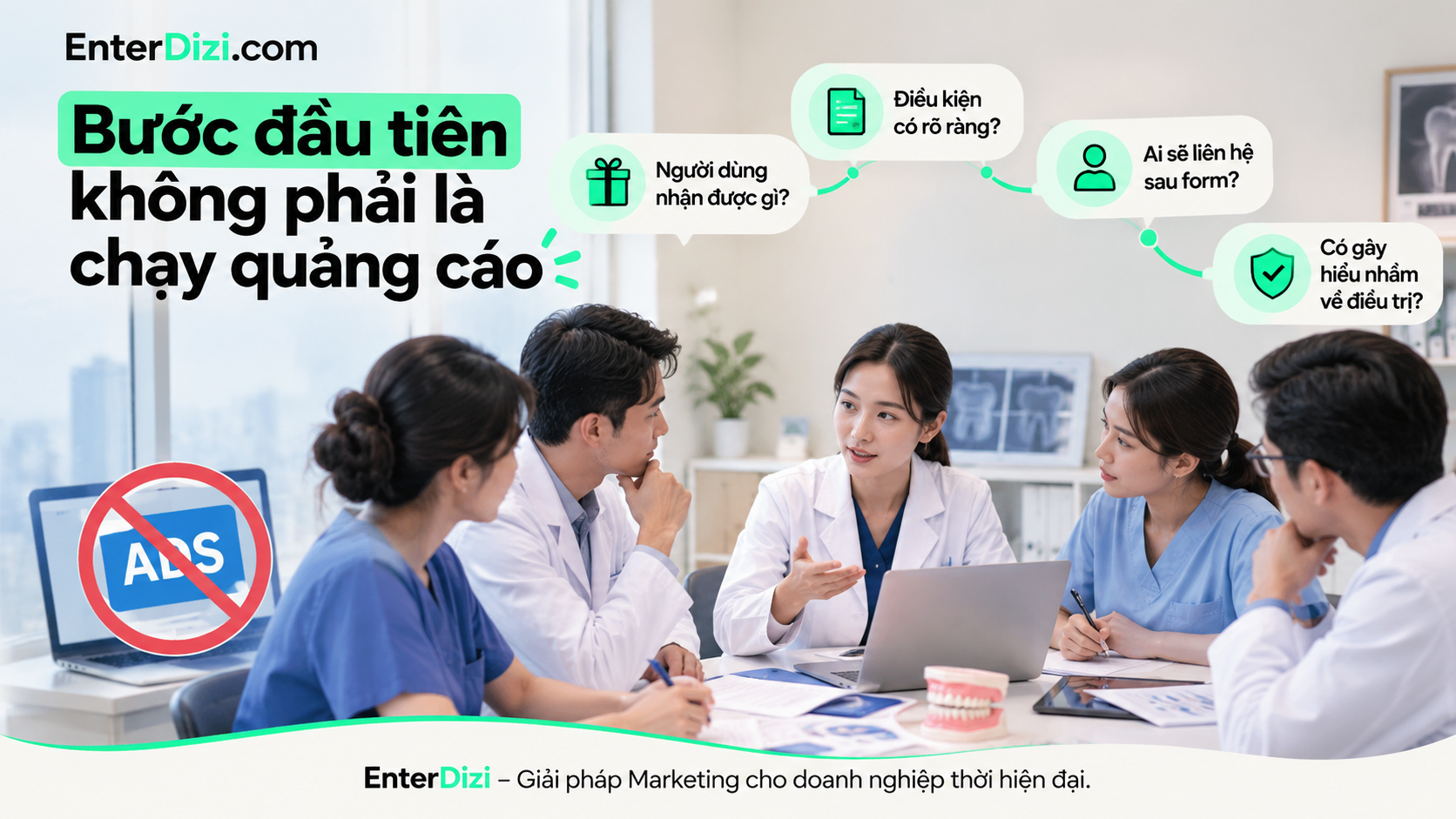 Bước đầu tiên không phải là chạy quảng cáo