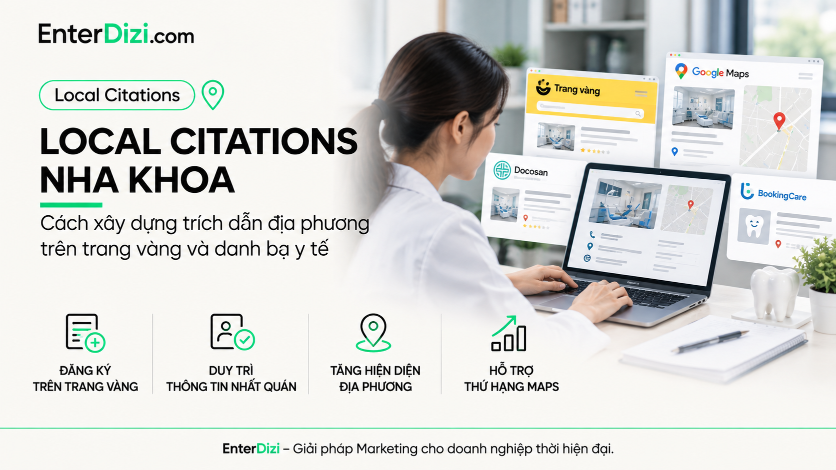 Local Citations Nha Khoa: Xây dựng danh bạ địa phương đúng cách | EnterDizi