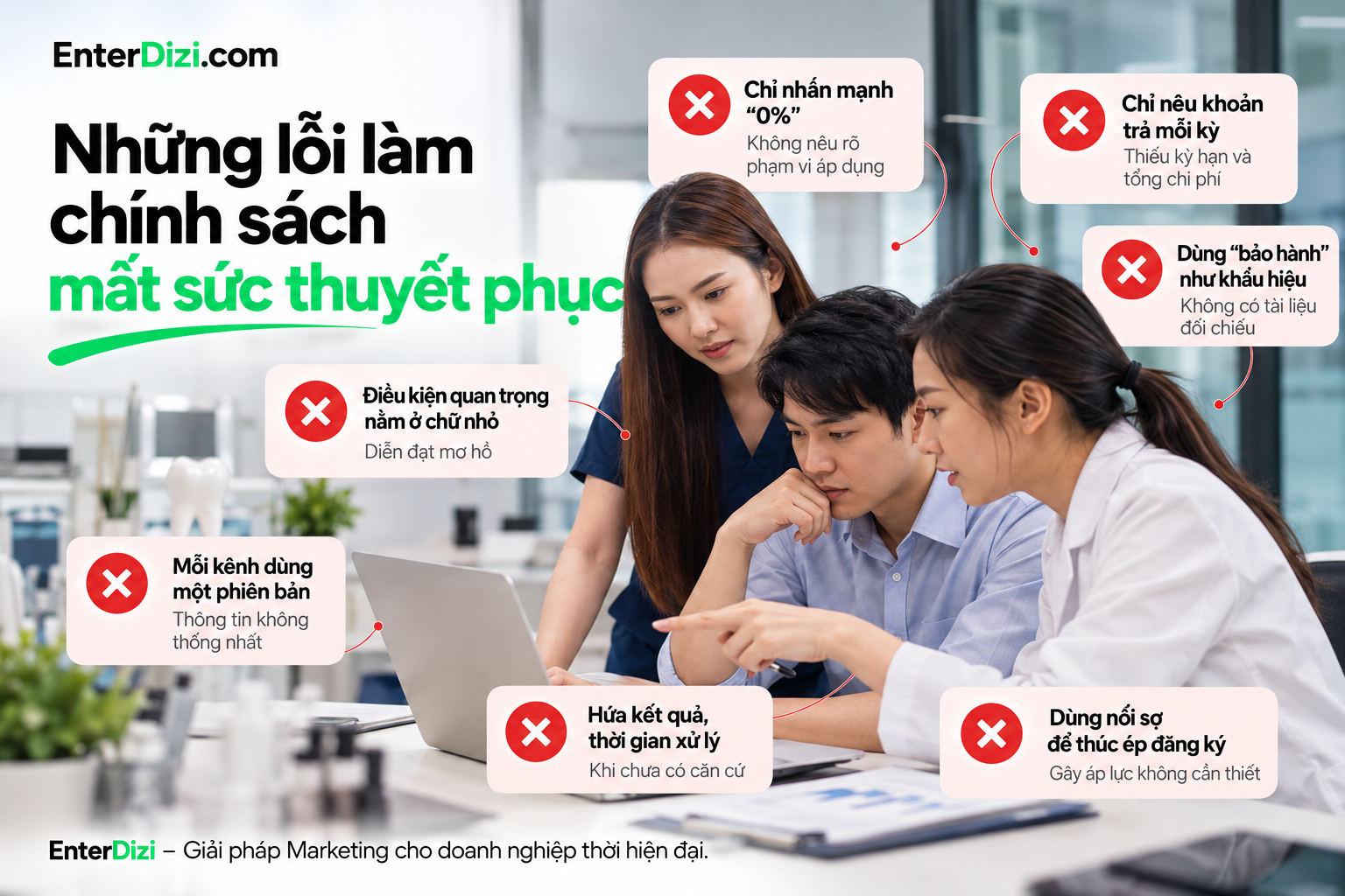 Những lỗi làm chính sách mất sức thuyết phục