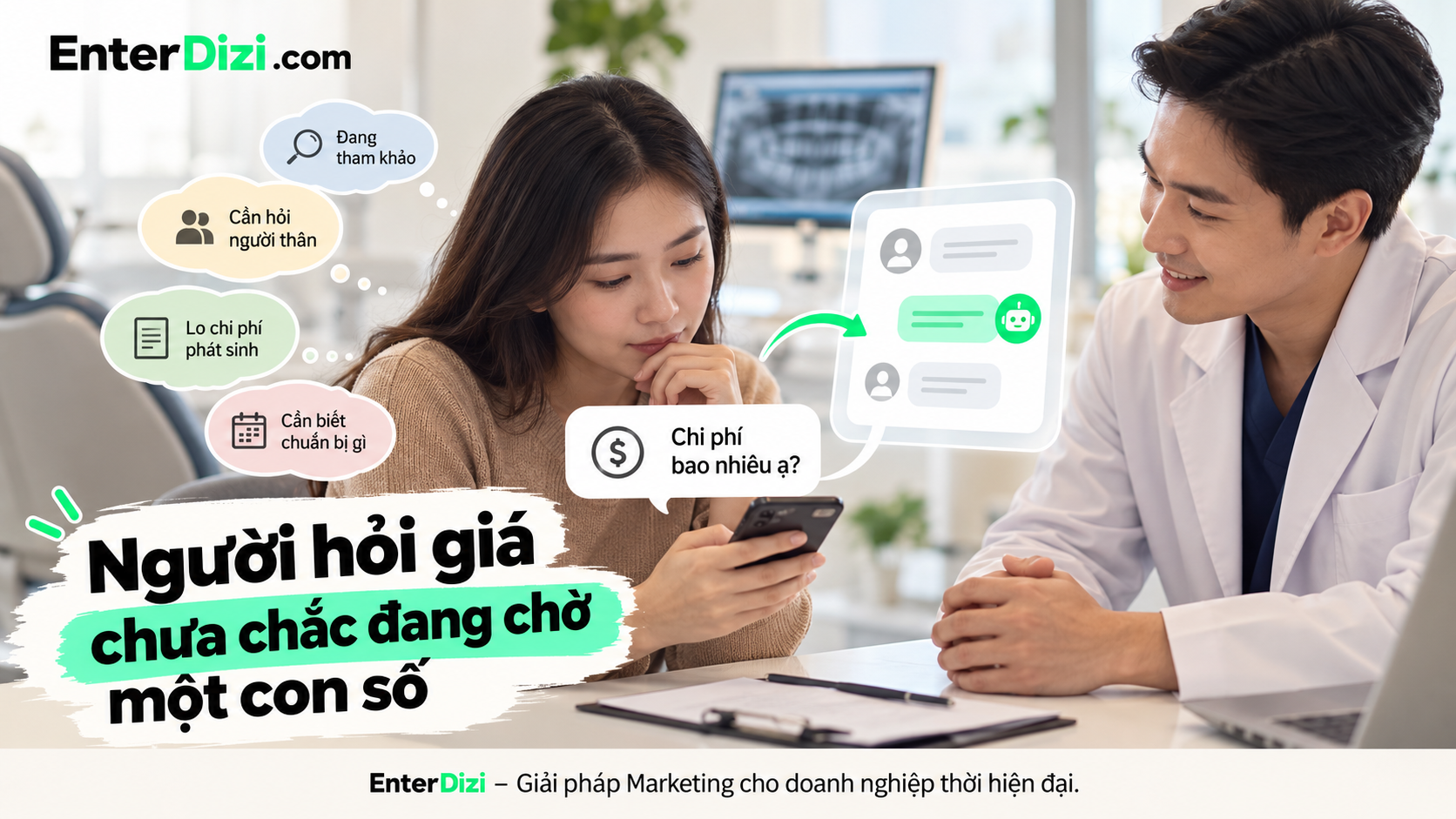 Khách hàng hỏi giá niềng răng không chỉ quan tâm đến chi phí mà còn cần thông tin rõ ràng, giải đáp băn khoăn và hướng dẫn phù hợp trước khi quyết định đặt lịch.