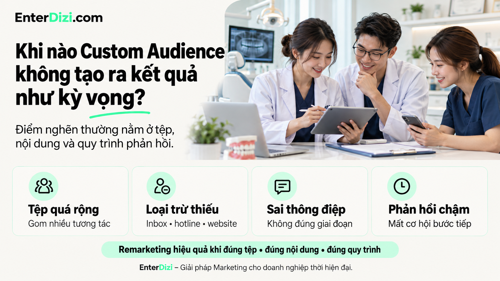 Khi nào Custom Audience không tạo ra kết quả như kỳ vọng?
