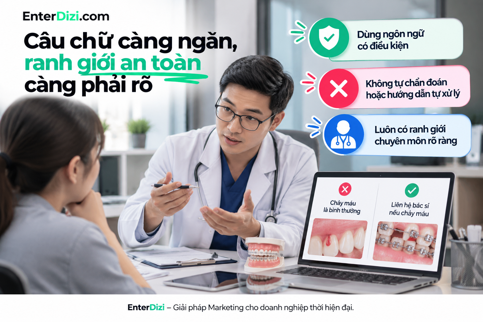 Câu chữ càng ngắn, ranh giới an toàn càng phải rõ