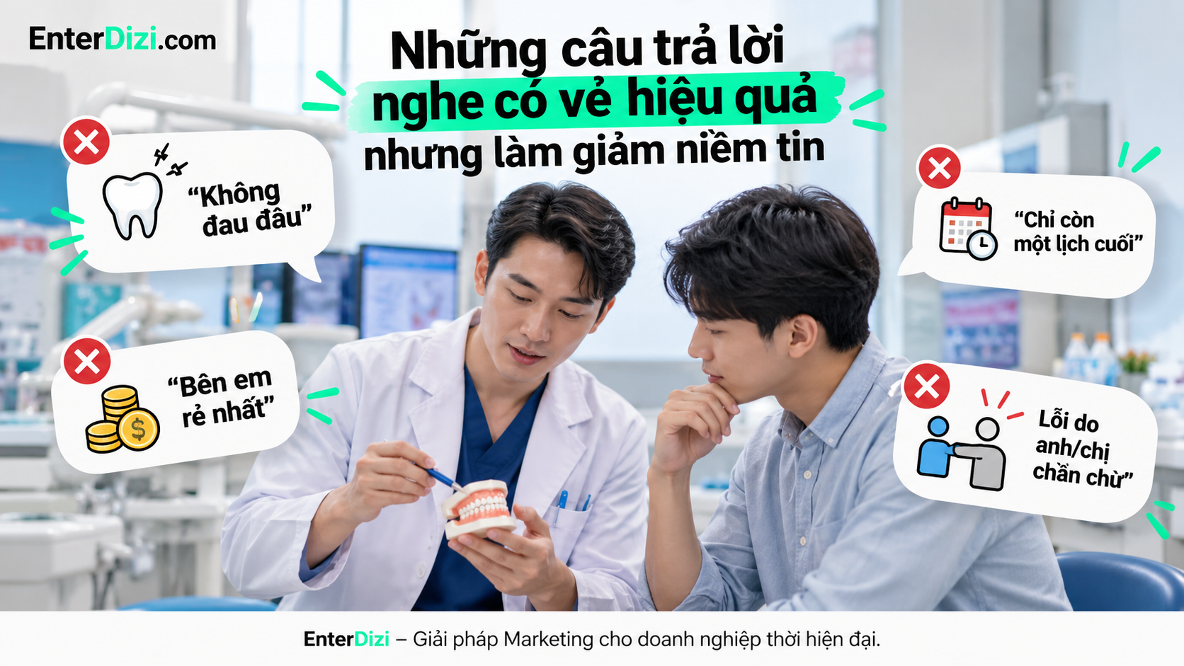 Những câu trả lời nghe có vẻ hiệu quả nhưng làm giảm niềm tin