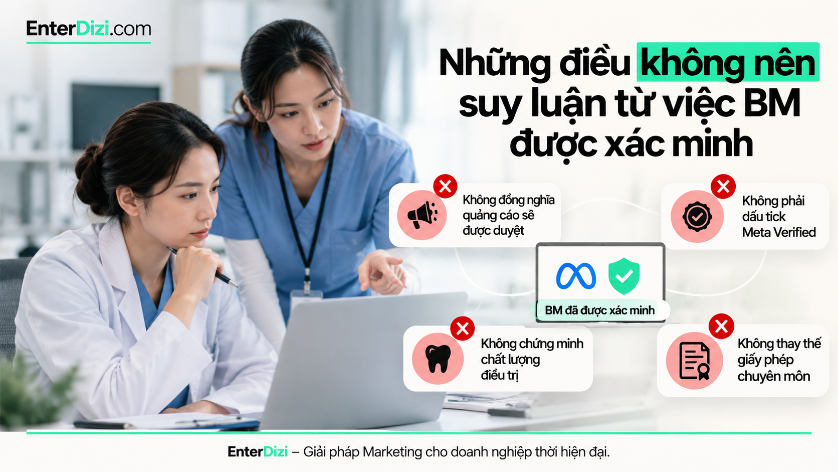 Những điều không nên suy luận từ việc BM được xác minh