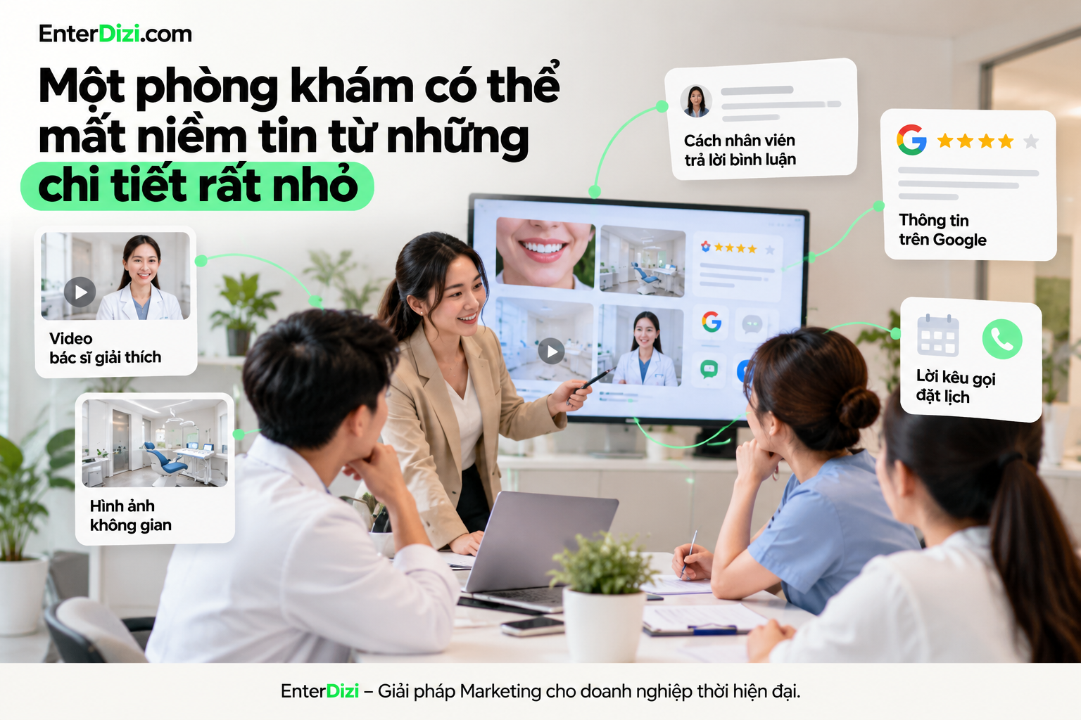 Một phòng khám có thể mất niềm tin từ những chi tiết rất nhỏ