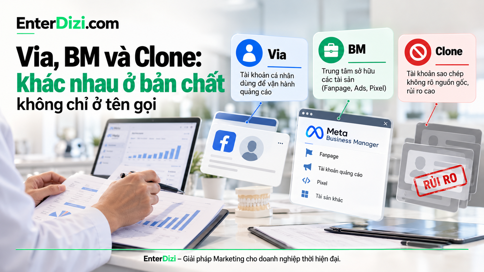 Via, BM và Clone: khác nhau ở bản chất, không chỉ ở tên gọi