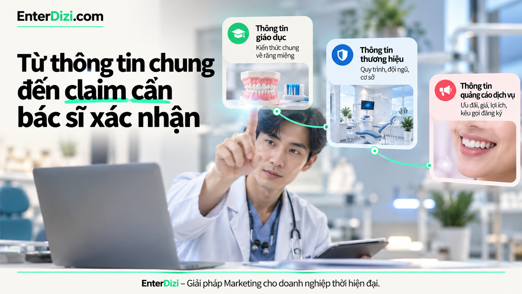 Từ thông tin chung đến claim cần bác sĩ xác nhận
