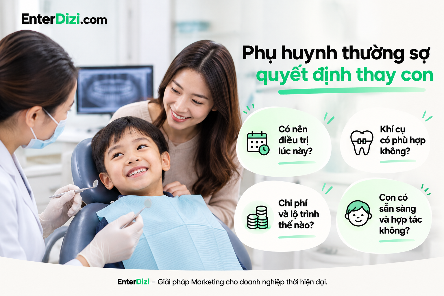 Phụ huynh thường sợ quyết định thay con