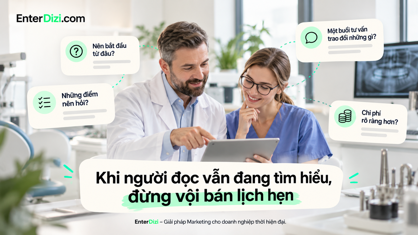 Khi người đọc vẫn đang tìm hiểu, đừng vội bán lịch hẹn