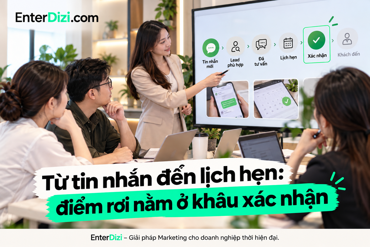 Quy trình chuyển đổi từ tin nhắn Facebook Ads đến lịch hẹn spa cần phân biệt rõ lịch dự kiến và lịch đã xác nhận, giúp hạn chế thất thoát khách hàng và theo dõi hiệu quả đặt lịch chính xác hơn.