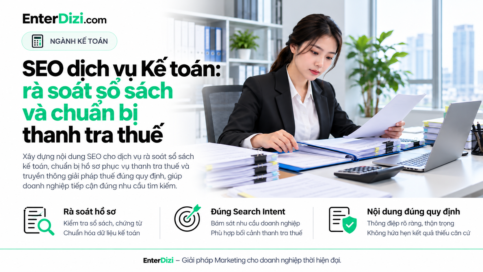 SEO dịch vụ kế toán rà soát sổ sách và chuẩn bị hồ sơ kiểm tra thuế