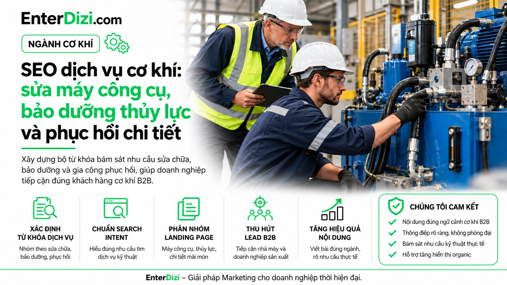 SEO dịch vụ cơ khí sửa máy công cụ bảo dưỡng thủy lực và phục hồi chi tiết mòn