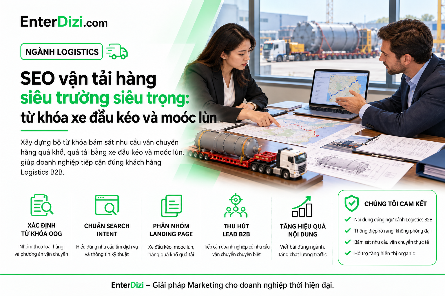 SEO vận tải hàng siêu trường siêu trọng theo nhu cầu B2B