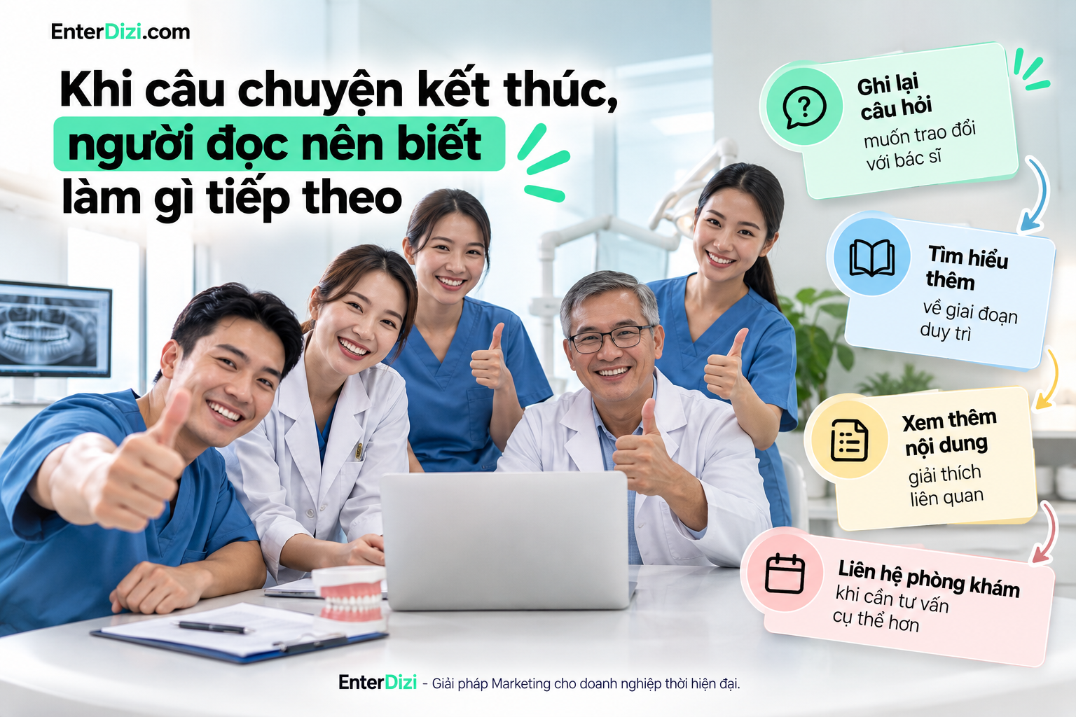 Khi câu chuyện kết thúc, người đọc nên biết làm gì tiếp theo