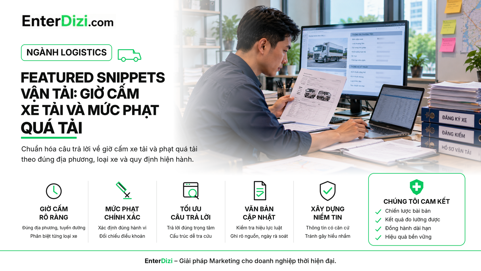Featured Snippets vận tải: Giờ cấm xe tải và phạt quá tải