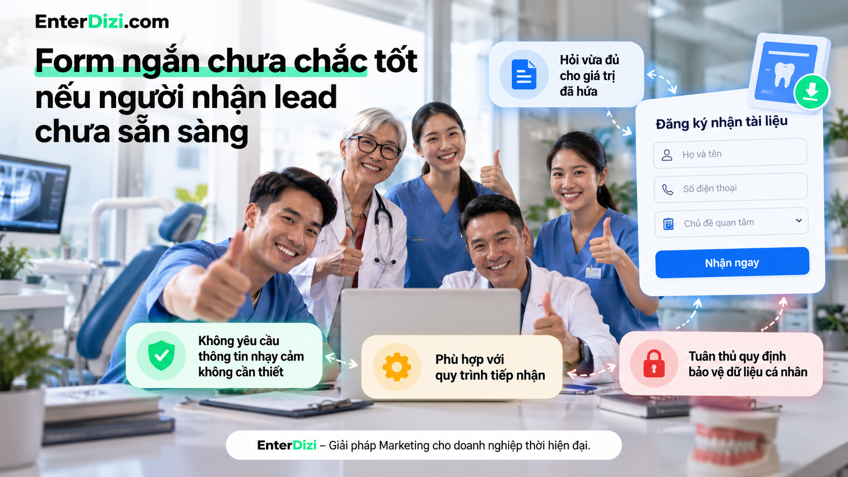 Form ngắn chưa chắc tốt nếu người nhận lead chưa sẵn sàng