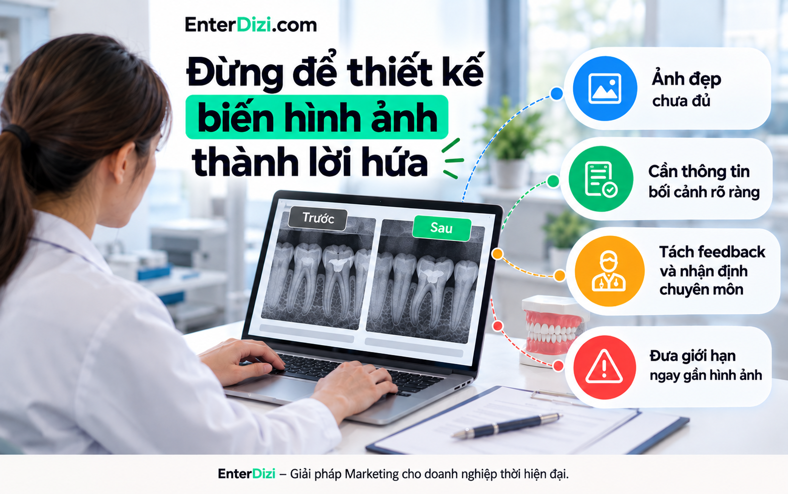 Đừng để thiết kế biến hình ảnh thành lời hứa