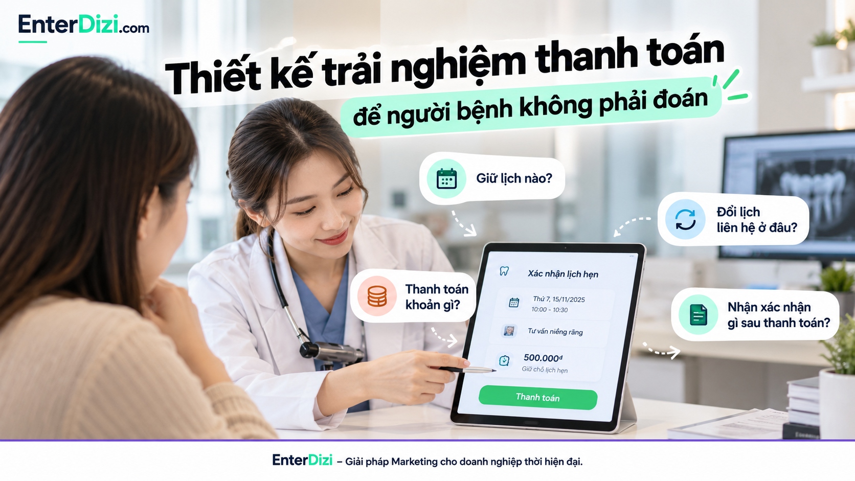 Thiết kế trải nghiệm thanh toán để người bệnh không phải đoán