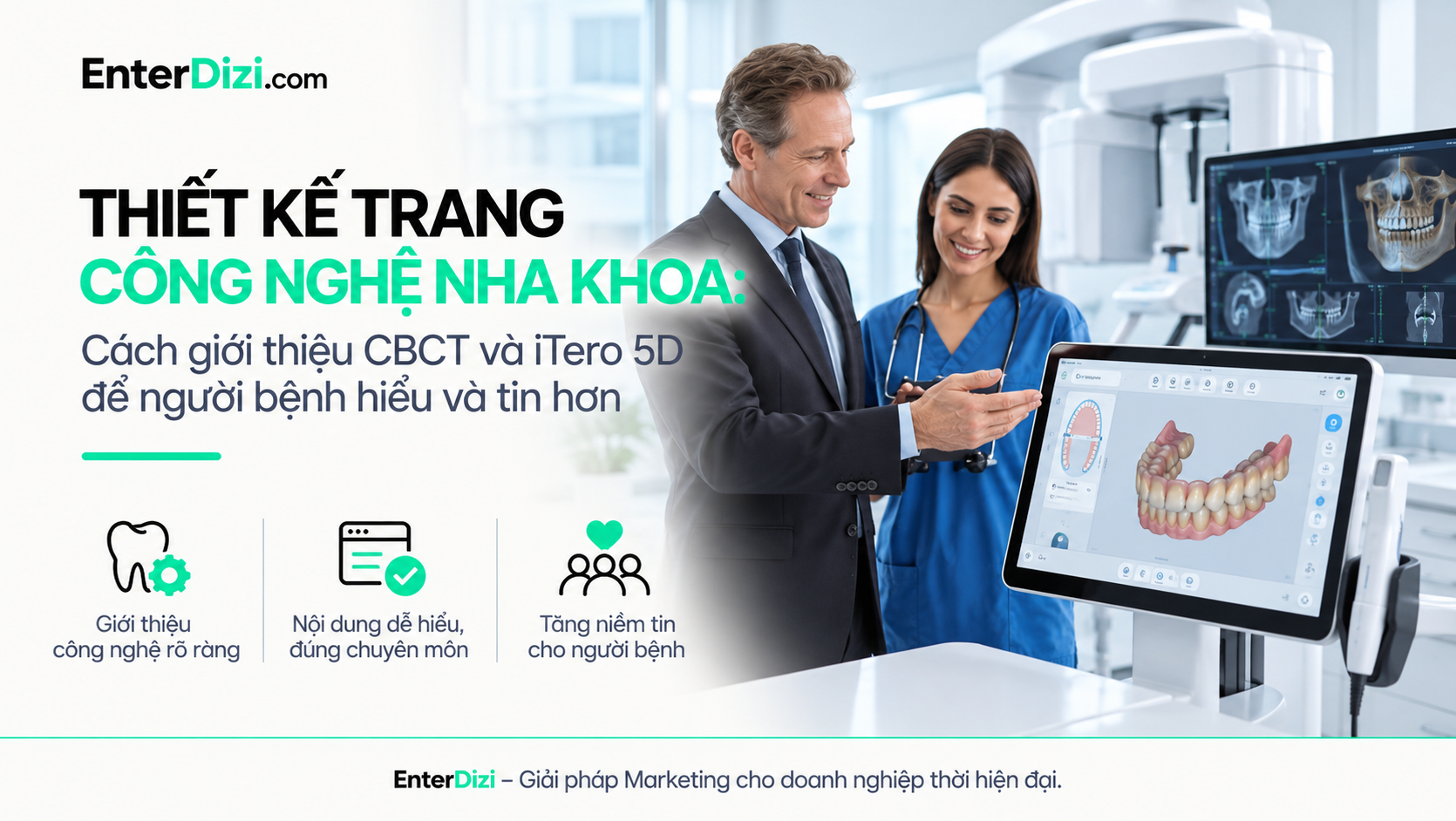 Thiết kế trang công nghệ nha khoa: Giới thiệu CBCT và iTero 5D | EnterDizi