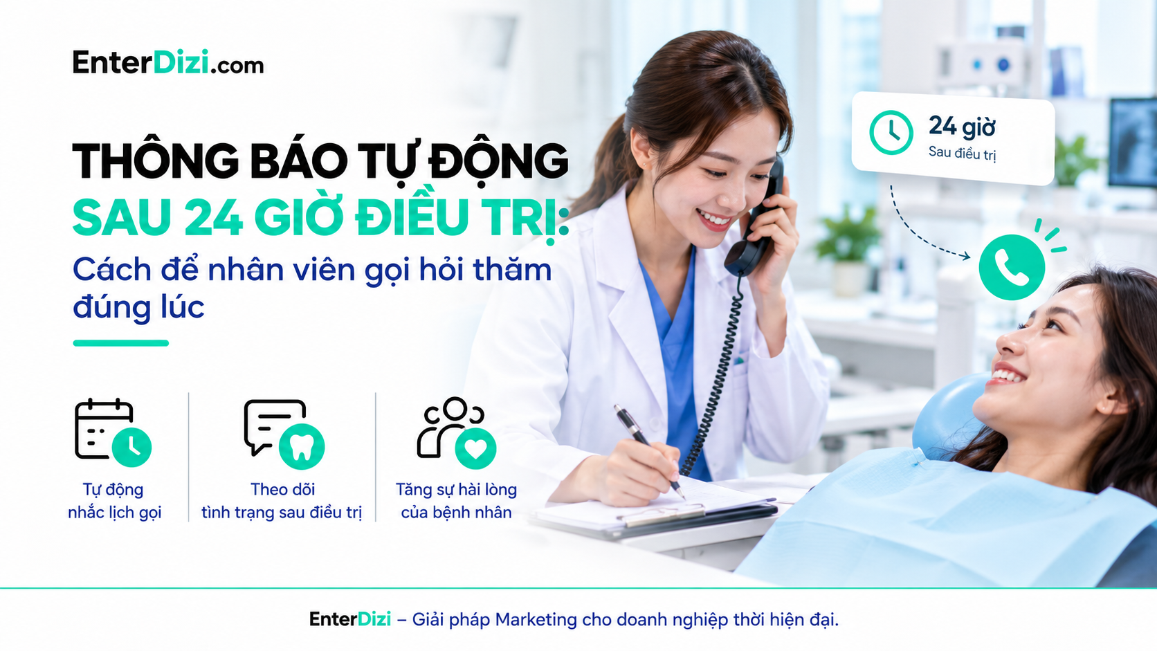 Thông báo tự động sau 24 giờ điều trị: Cách gọi hỏi thăm đúng lúc | EnterDizi