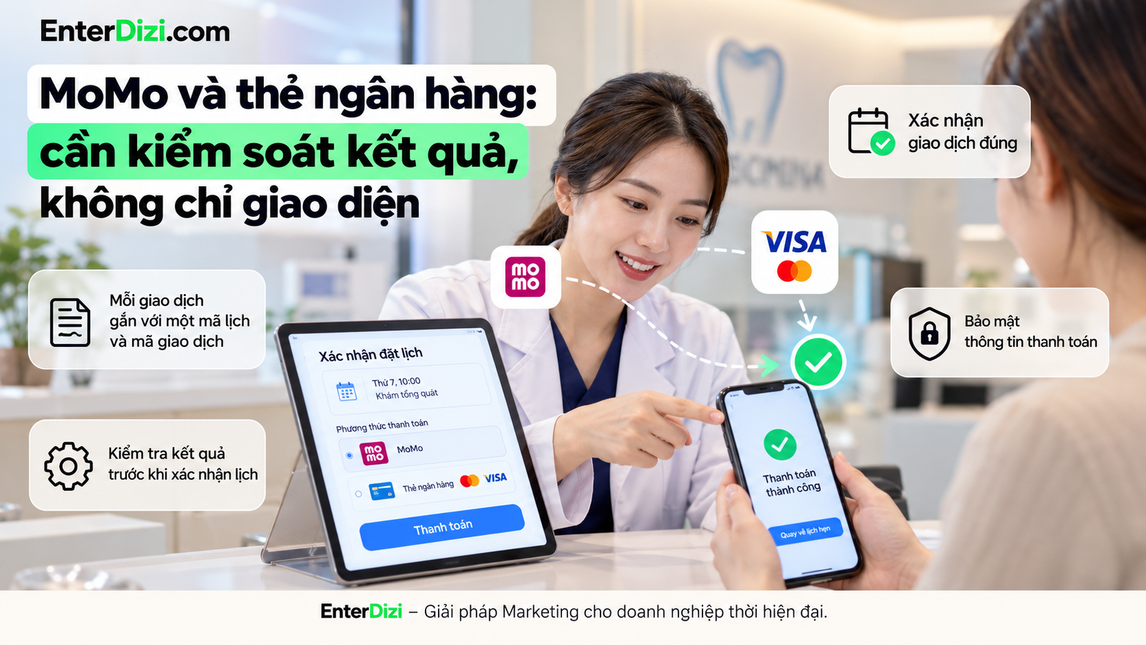 MoMo và thẻ ngân hàng: cần kiểm soát kết quả, không chỉ giao diện