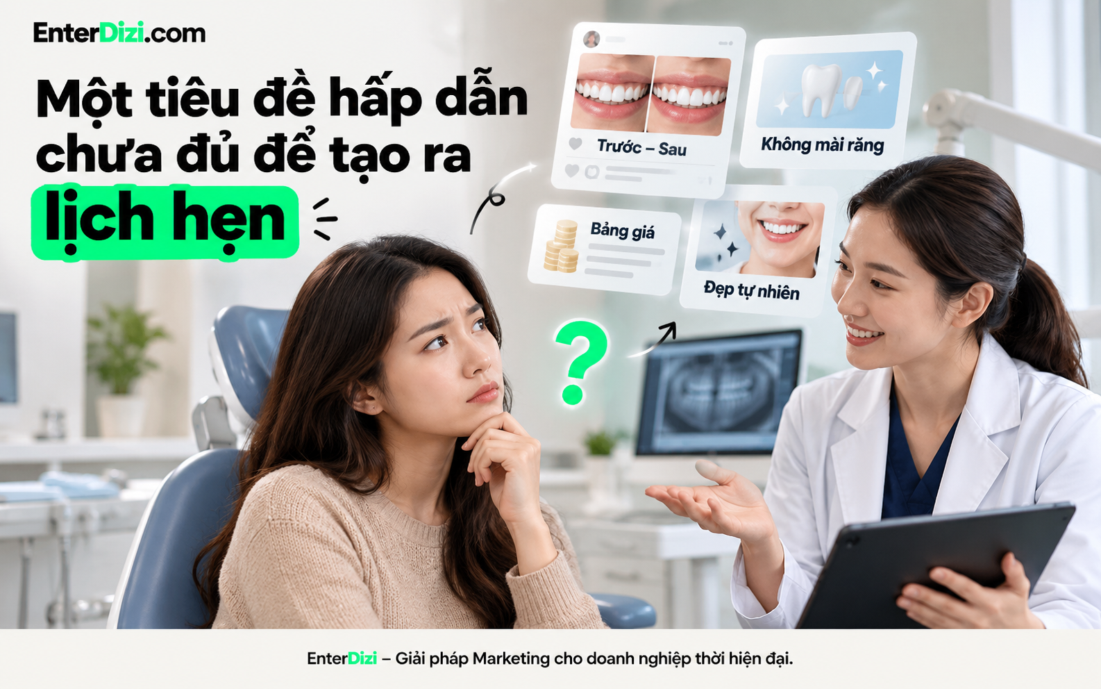 Một tiêu đề hấp dẫn chưa đủ để tạo ra lịch hẹn