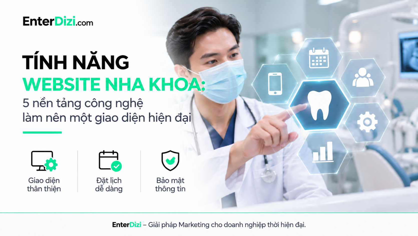 Tính năng website nha khoa: 5 nền tảng cần có | EnterDizi