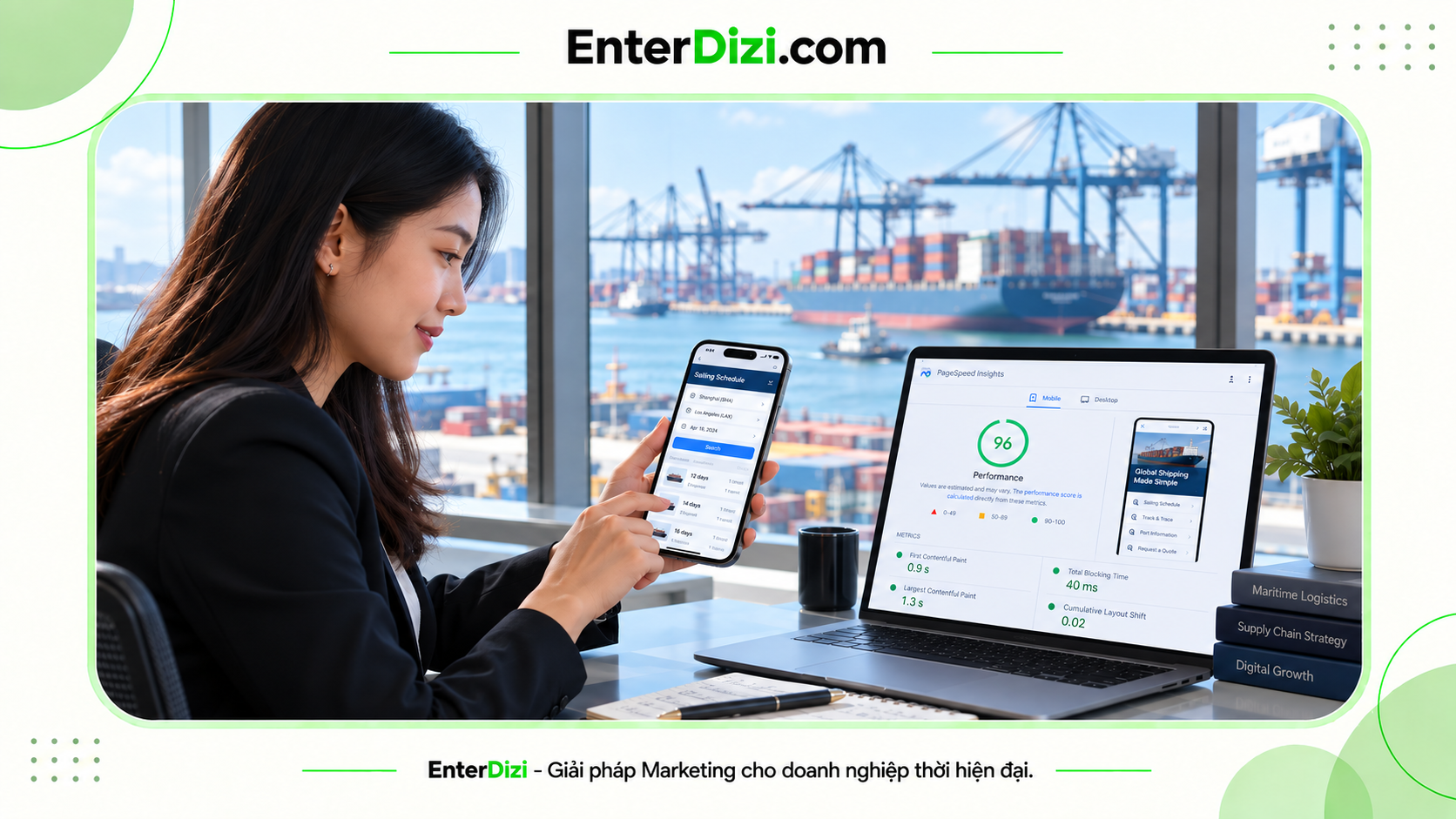 Tối ưu Core Web Vitals cho lịch tàu trên mobile