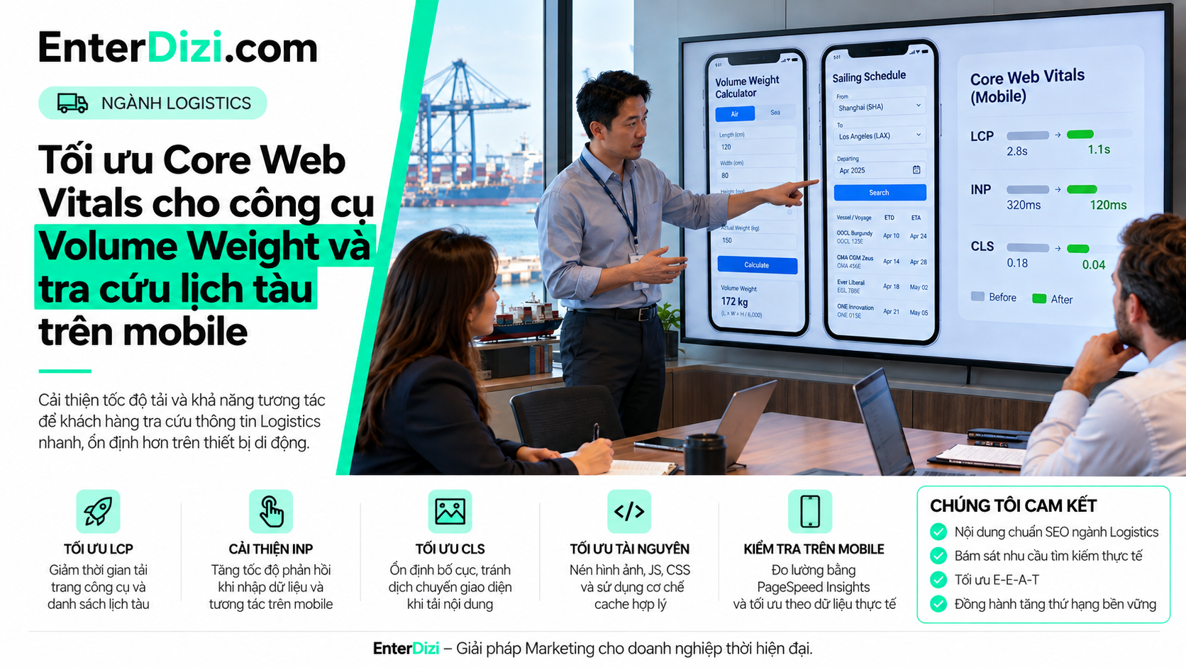 Tối ưu Core Web Vitals Logistics