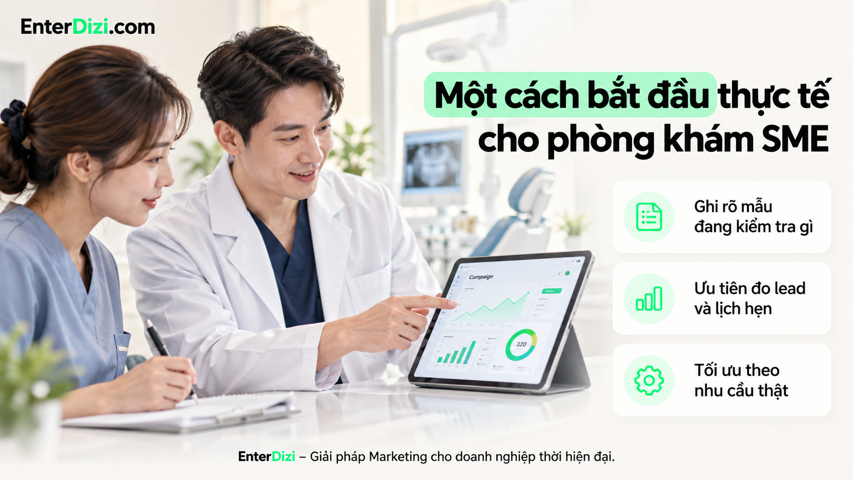 Một cách bắt đầu thực tế cho phòng khám SME