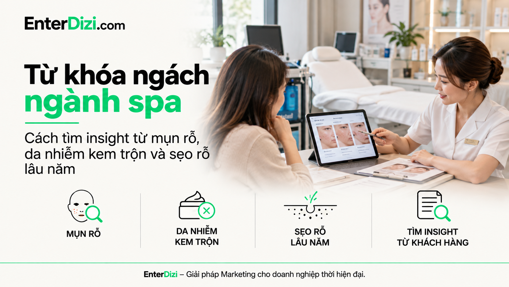 Từ khóa ngách theo nỗi đau khách hàng cho spa | EnterDizi